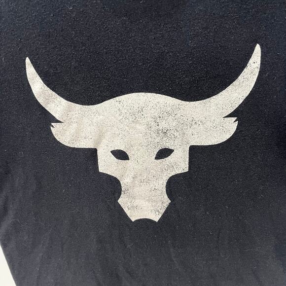 Under Armour Men's SM The Rock Brahma Bull Black Graphic T-shirt - Picture 2 of 5